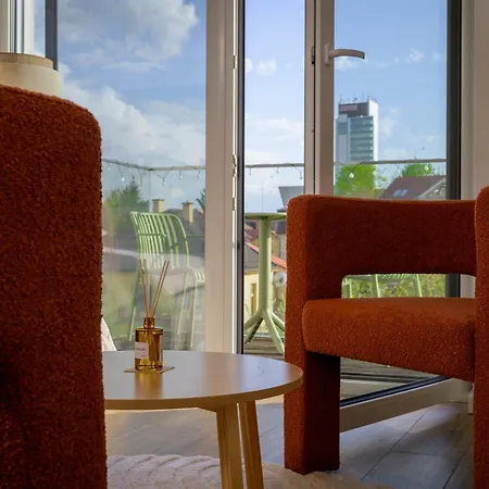 Apartment Boho V Centre, Smart & Self Check-in 24h,private Parking *