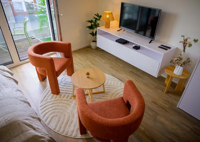 Lejlighed Boho V Centre, Smart & Self Check-in 24h,private Parking